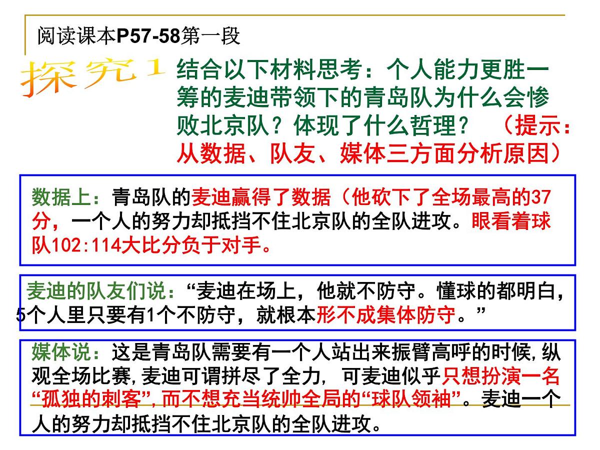 人教版 (新课标)高中政治必修4 3-7-2《用联系的观点看问题》课件第6页