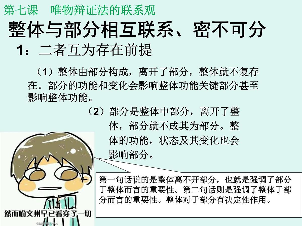人教版 (新课标)高中政治必修4 3-7-2课件-《用联系的观点看问题》第6页