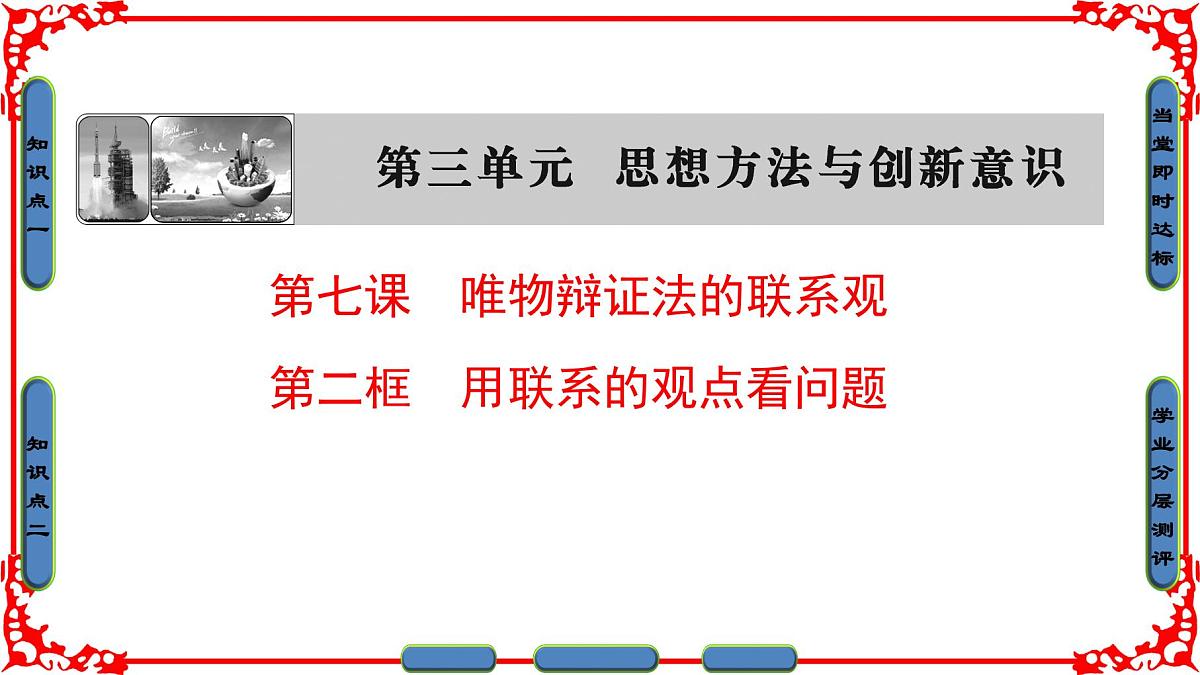 人教版 (新课标)高中政治必修4 3-7-2《用联系的观点看问题》课件第1页