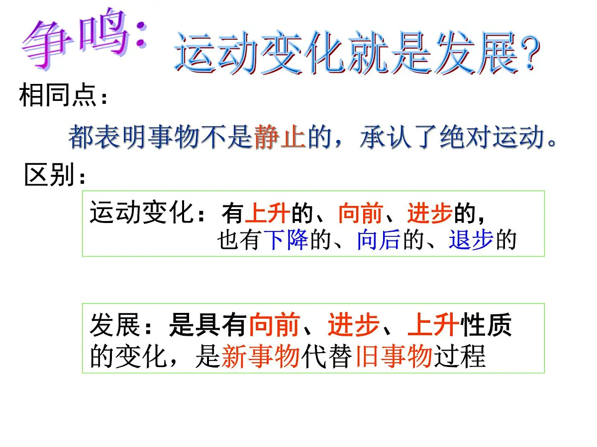 人教版 (新课标)高中政治必修4 3-8-2《用发展的观点看问题》课件第4页
