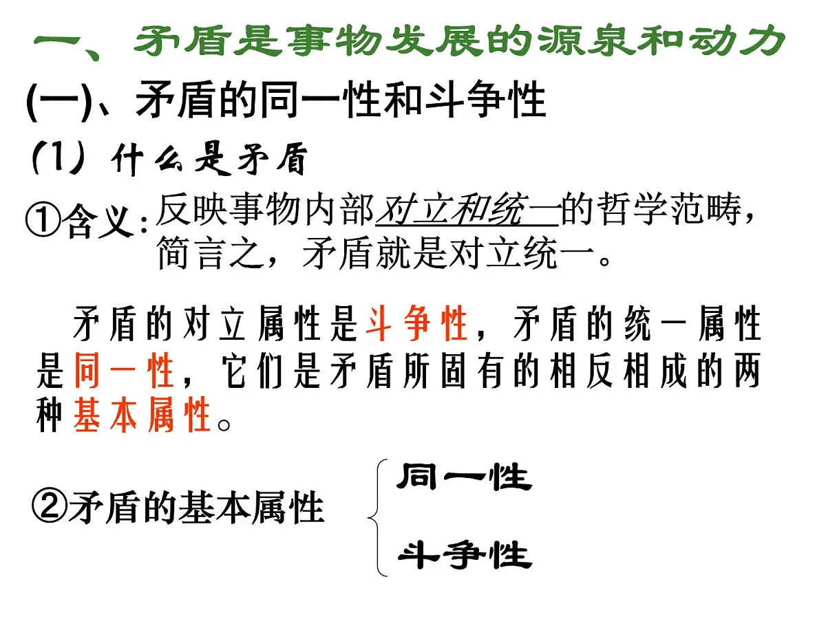 人教版 (新课标)高中政治必修4 3-9-1《矛盾是事物发展的源泉和动力》新课讲知课件第5页