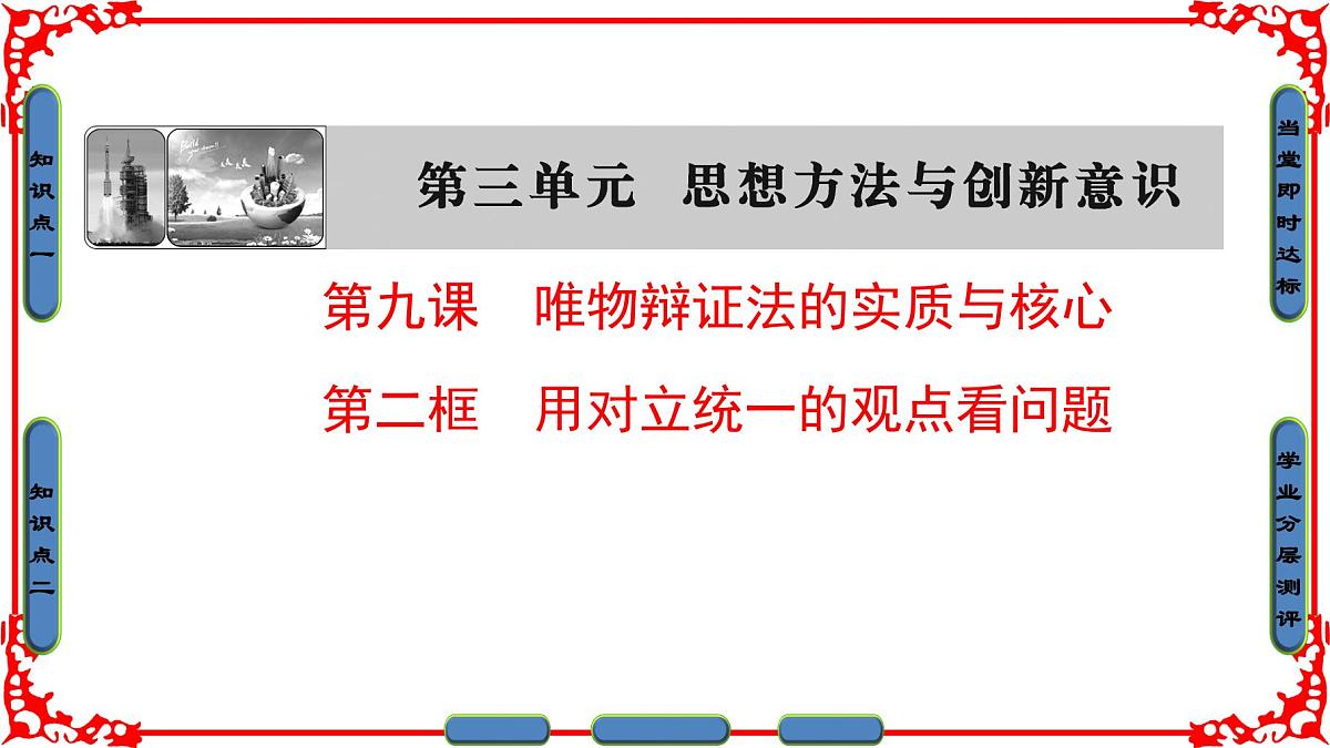 人教版 (新课标)高中政治必修4 3-9-2《用对立统一的观点看问题》课件第1页