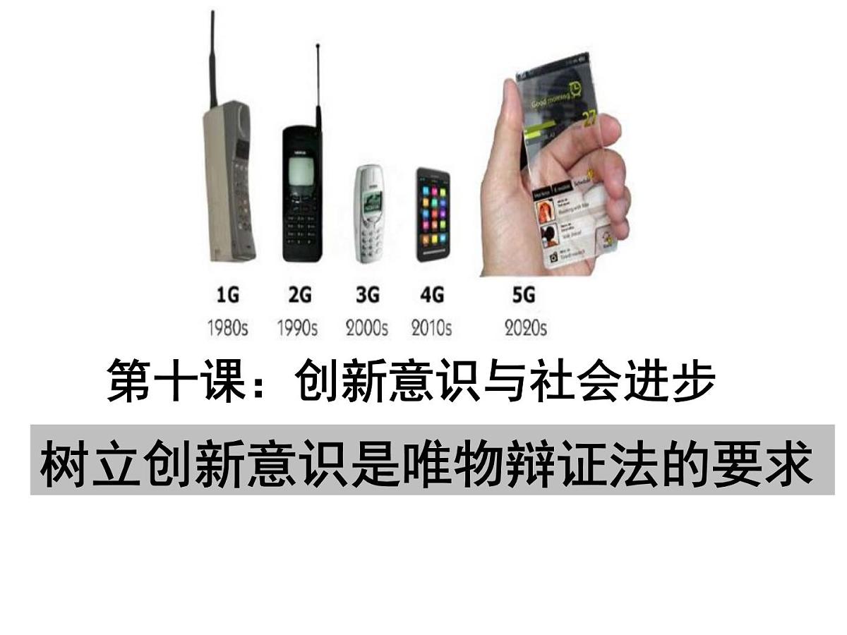 人教版 (新课标)高中政治必修4 3-10-1课件-《树立创新意识是唯物辩证法的要求》第1页