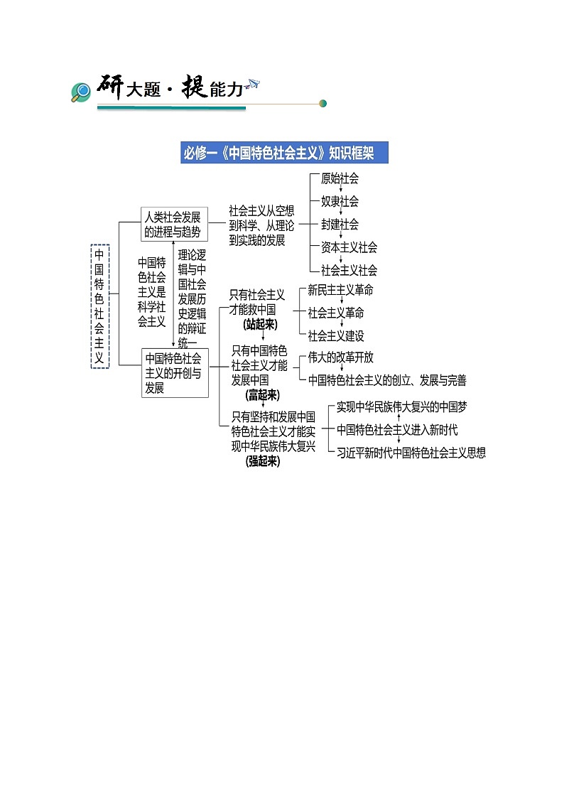 大题01 中国特色社会主义-冲刺2025年高考政治大题突破与限时练（上海专用）（解析版）第3页