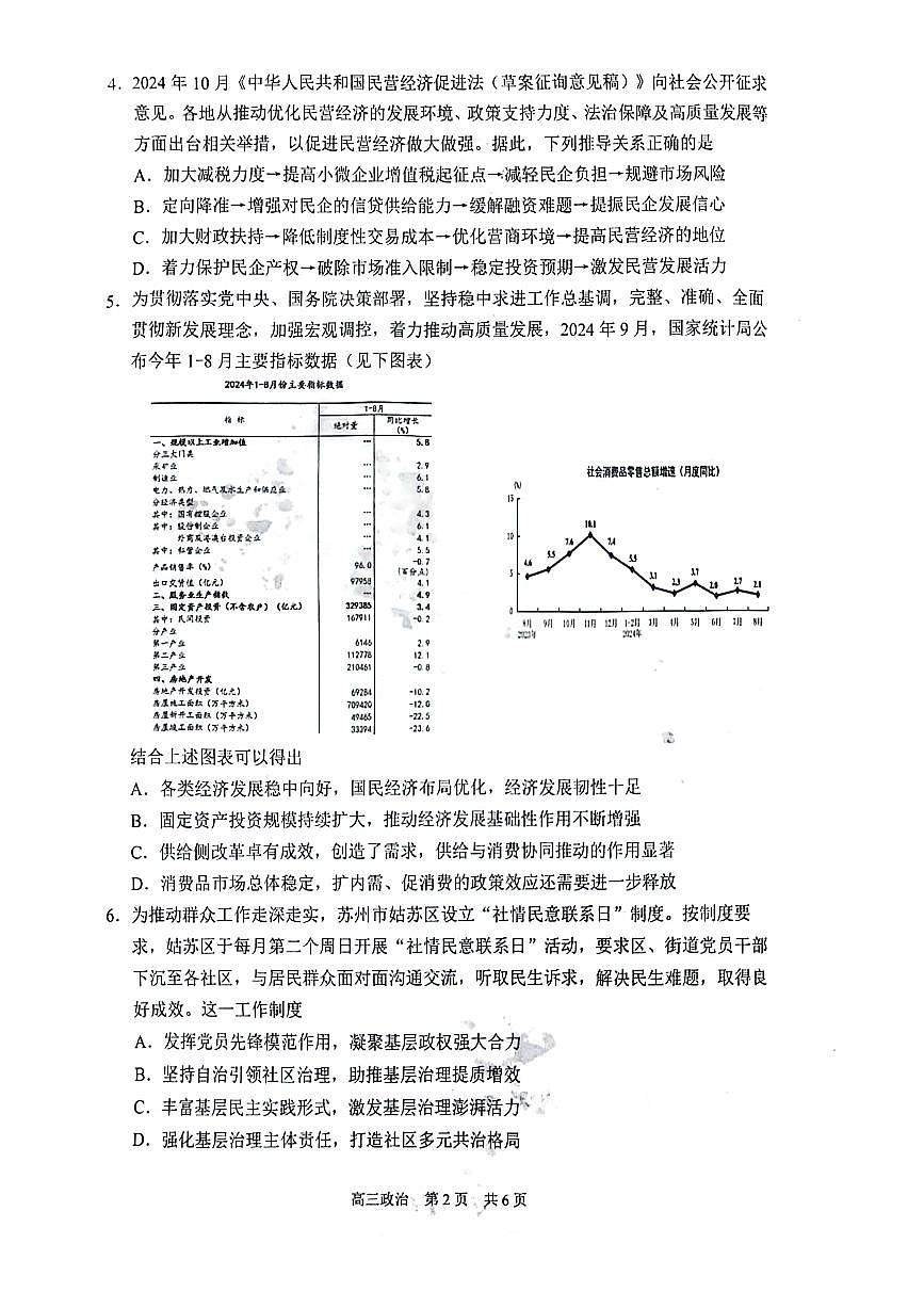 政治试卷第2页