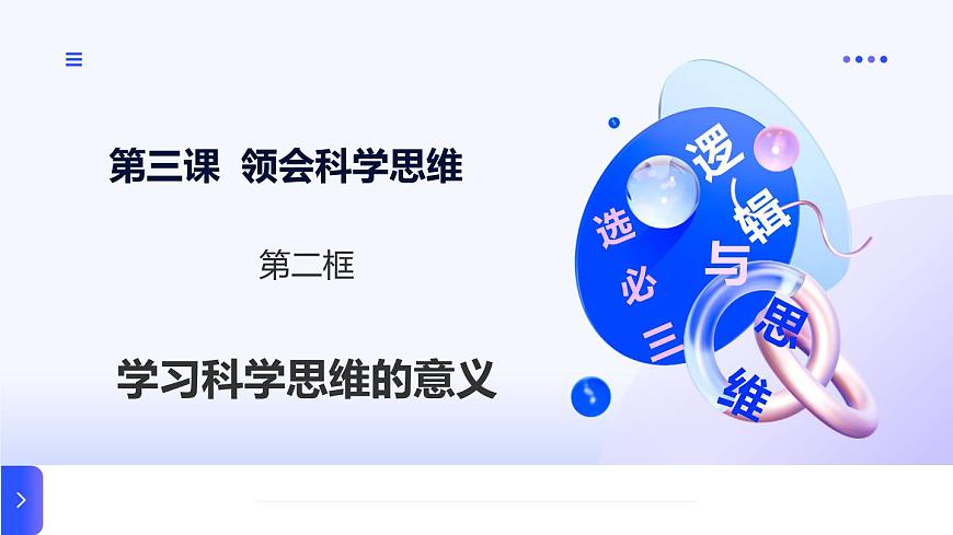 3.2学习科学思维的意义第1页