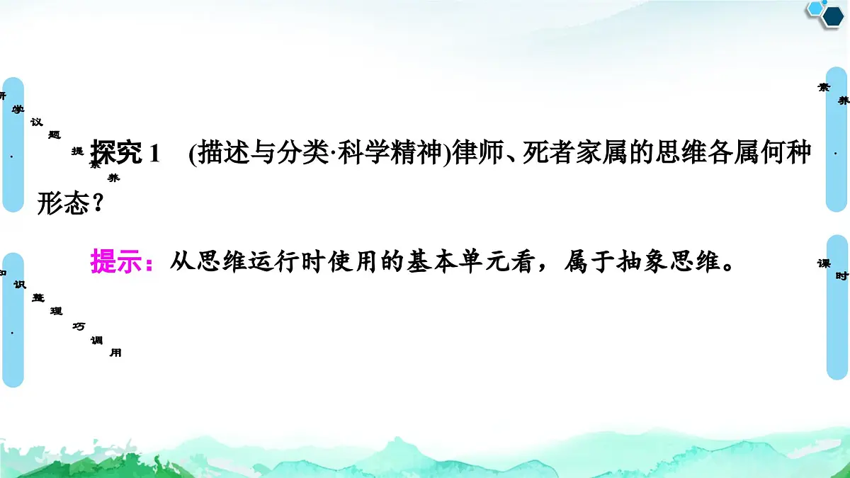 人教统编版高中政治选择性必修3 1-1《思维形态及其特征》复习课件第5页