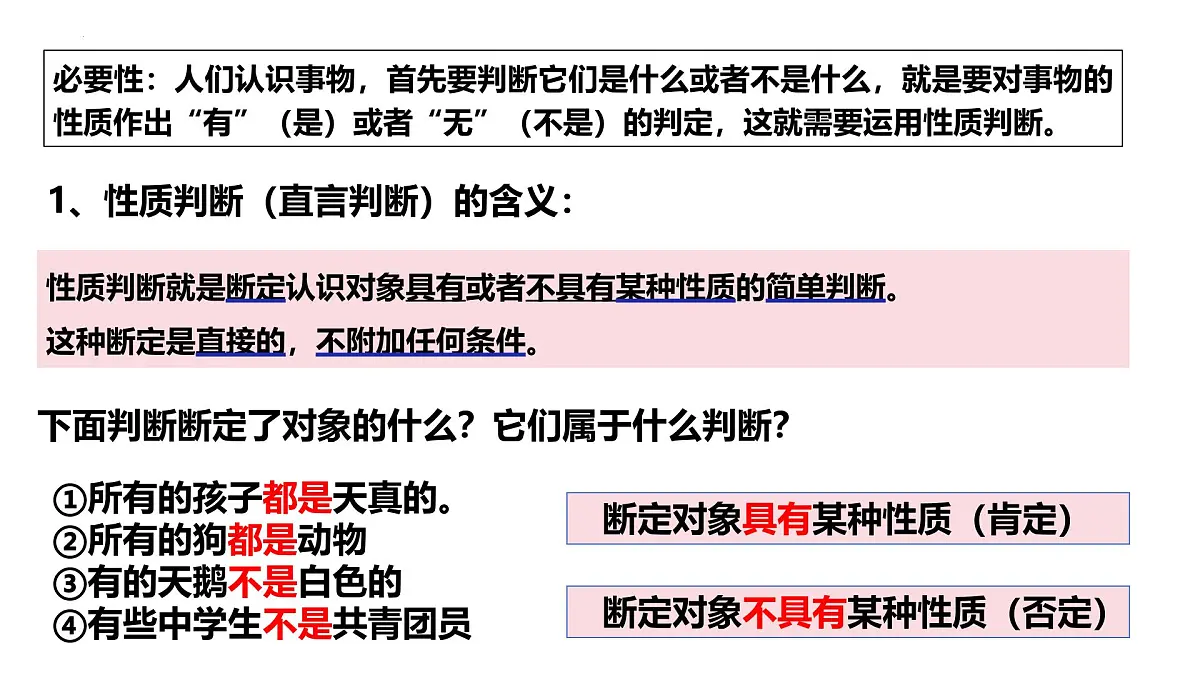 5.2 正确运用简单判断（课件）-2024-2025学年高中政治《逻辑与思维》（统编版选择性必修3）第3页