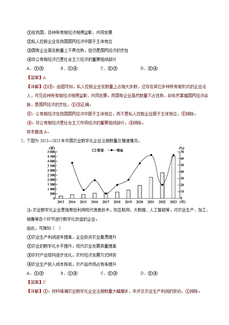 2025年高考政治（黑吉辽蒙专用）猜押题型01图表类试题（教师版）第2页