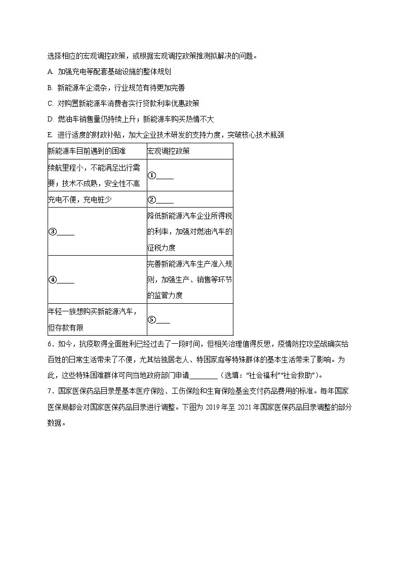 上海市浦东新区2024-2025学年高一下学期4月期中质量调研政治检测试题（附答案）第2页