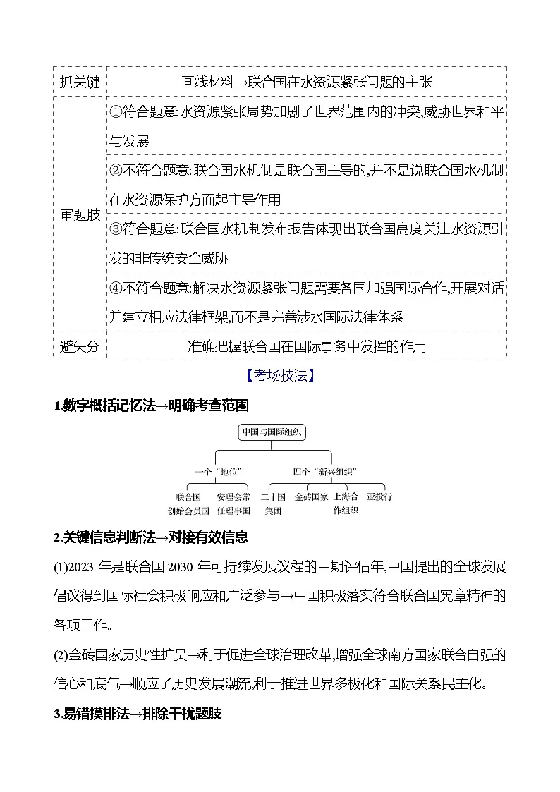 2025版高考政治热点题型与考点专练热点十 中国外交与对外开放试题（Word版附答案）第2页
