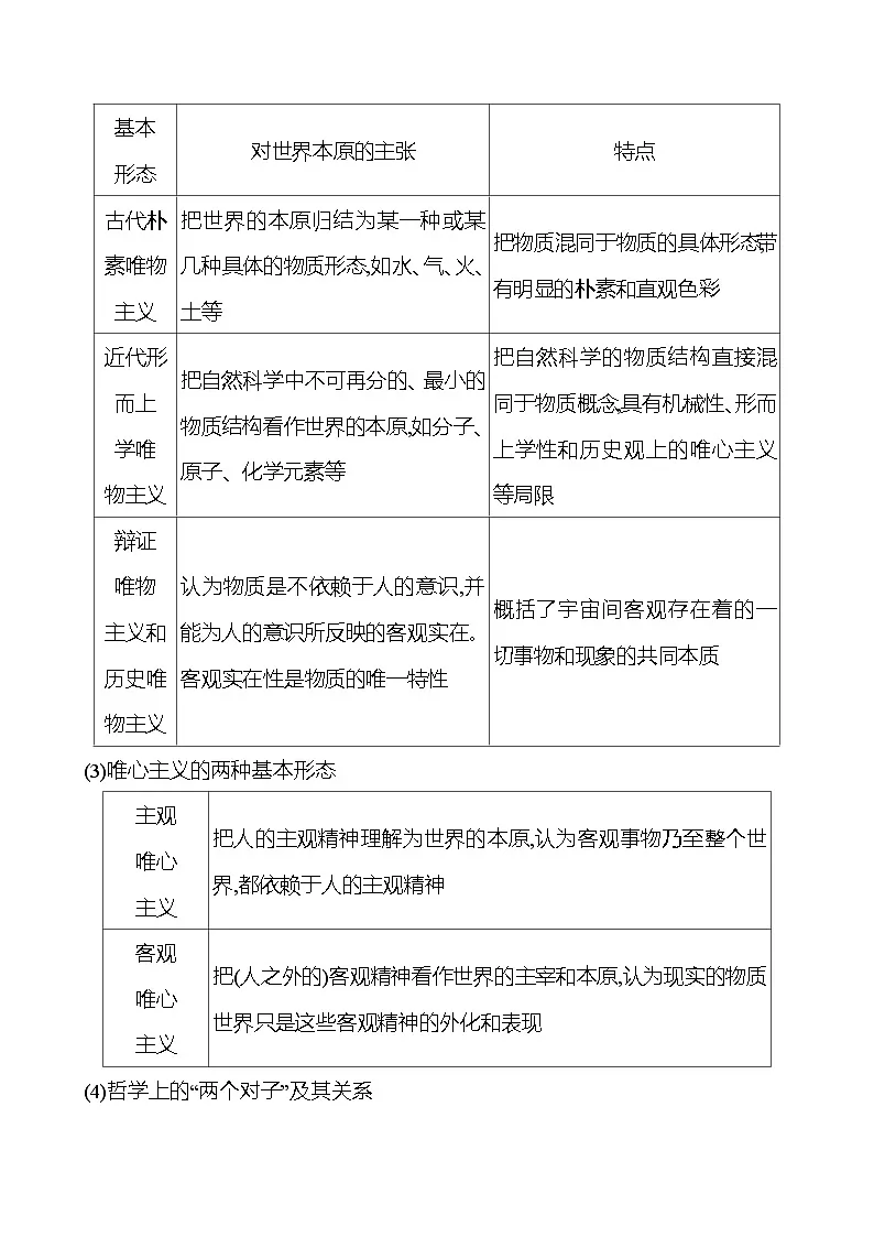 2025版高考政治热点题型与考点专练必修4 哲学与文化试题（Word版附答案）第3页