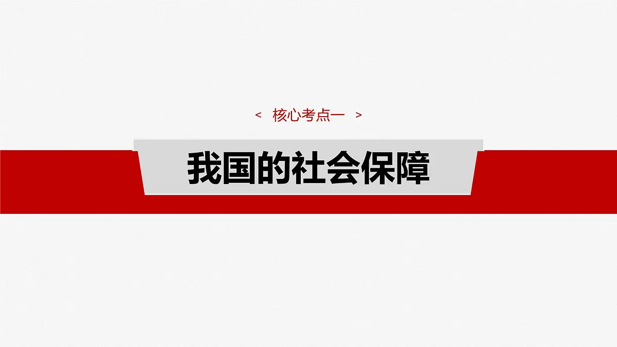 2025届高考政治一轮复习课件：必修2 第八课　课时二　我国的社会保障第4页