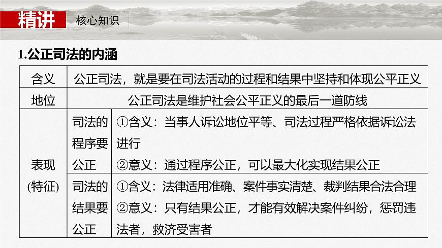 2025届高考政治一轮复习课件：必修3 第十六课　课时二　公正司法与全民守法第5页