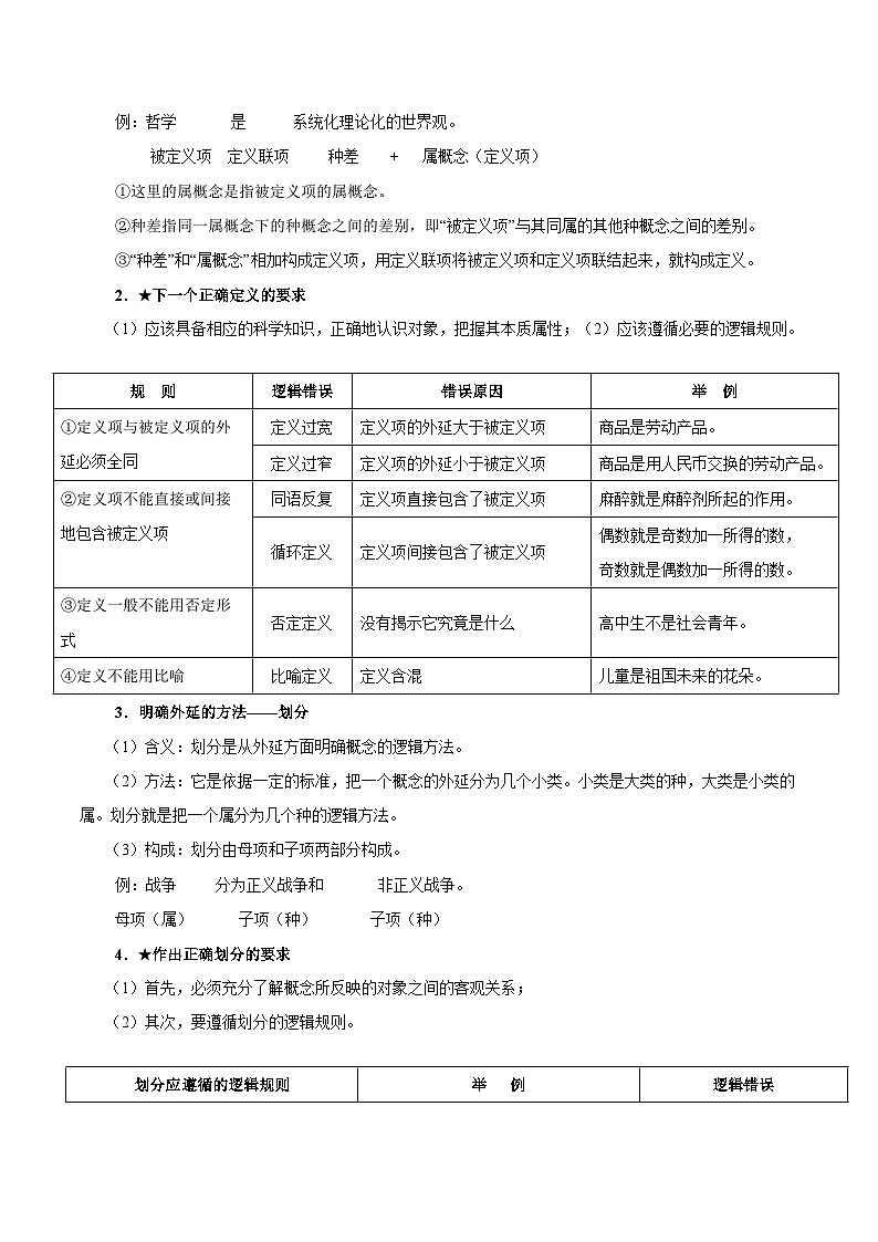 2025年高考政治一轮复习 考点巩固卷19 遵循逻辑思维规则【考点预览+考点训练】（原卷版）第3页