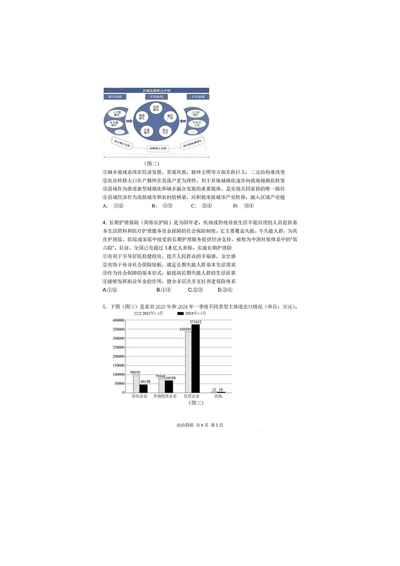 辽宁省实验中学2025届高三下期5月四模考试政治试卷含答案第2页