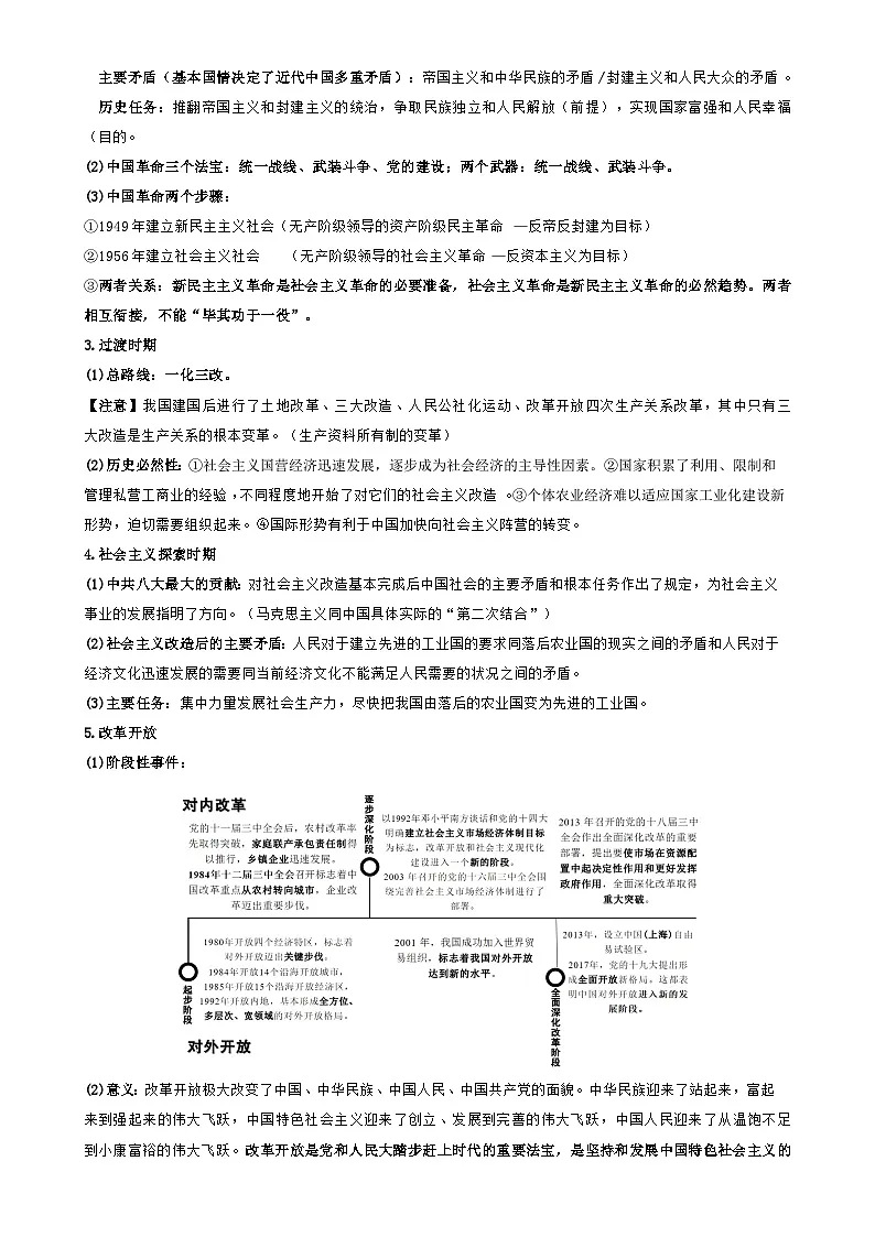 必修模块基础知识清单-2025届高考政治一轮复习统编版）-A4第3页