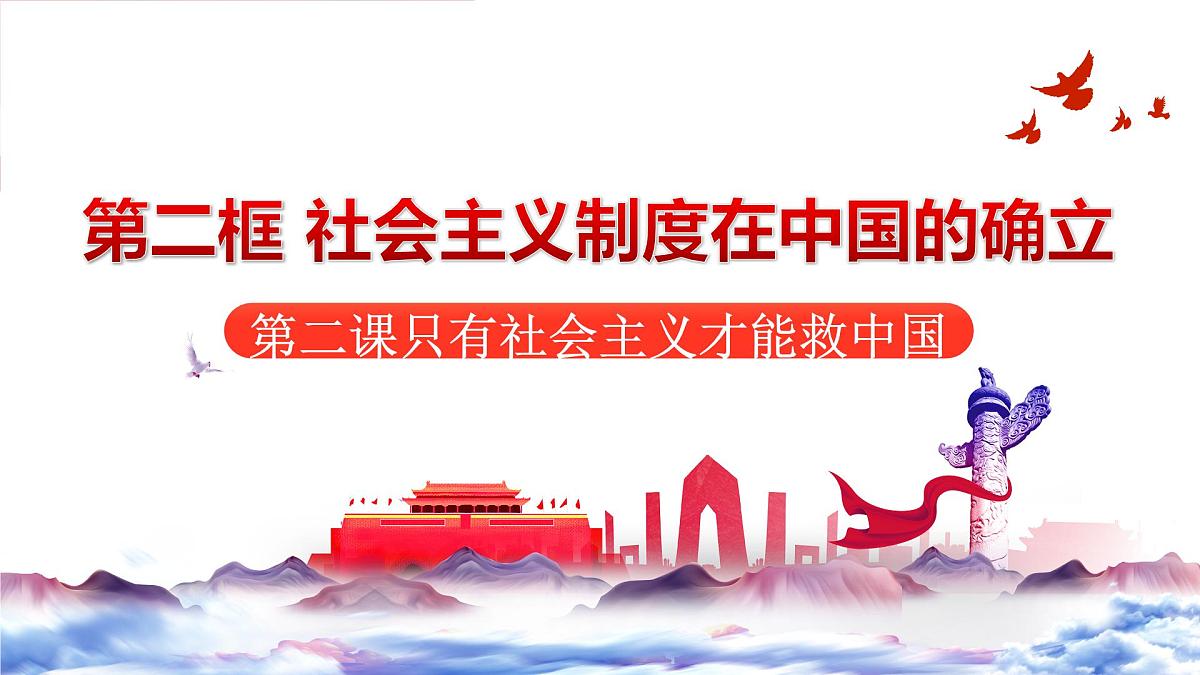 2.2社会主义制度在中国的确立 课件 统编版高中思想政治必修1中国特色社会主义第2页