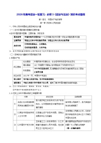 2026年高考政治一轮复习：必修3《政治与法治》知识考点提纲 学案