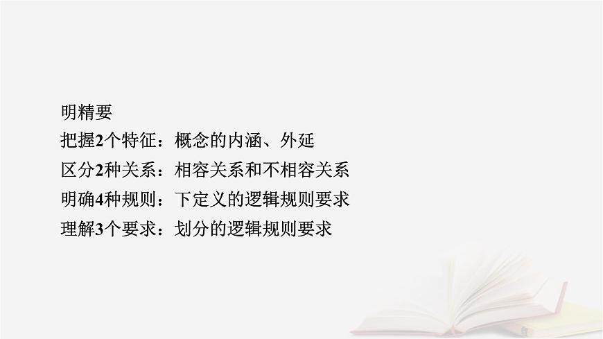 2026届高考政治一轮总复习选择性必修3逻辑与思维第2单元遵循逻辑思维规则第4课准确把握概念课件第8页