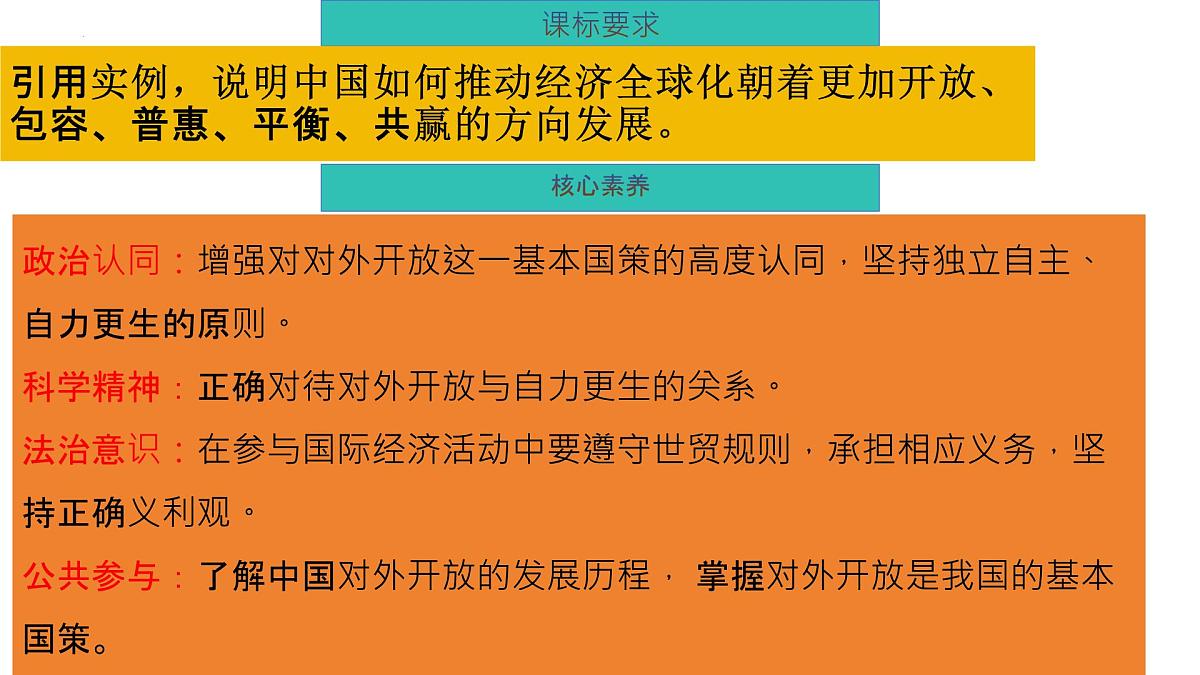 7.1 开放是当代中国的鲜明标识课件-2026届高考政治一轮复习-当代国际政治与经济（统编版选择性必修一）第6页