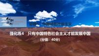 2026届高三政治高考总复习创新设计课件强化练4 只有中国特色社会主义才能发展中国