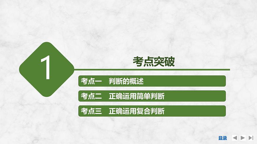 2026届高三政治高考总复习创新设计课件复习讲义第三十五课 遵循逻辑思维规则 第2课时 正确运用判断第3页