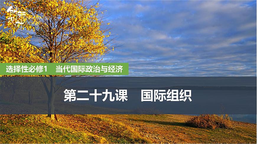 2026届高三政治高考总复习创新设计课件复习讲义第二十九课 国际组织 第1课时 国际组织概况与联合国第1页