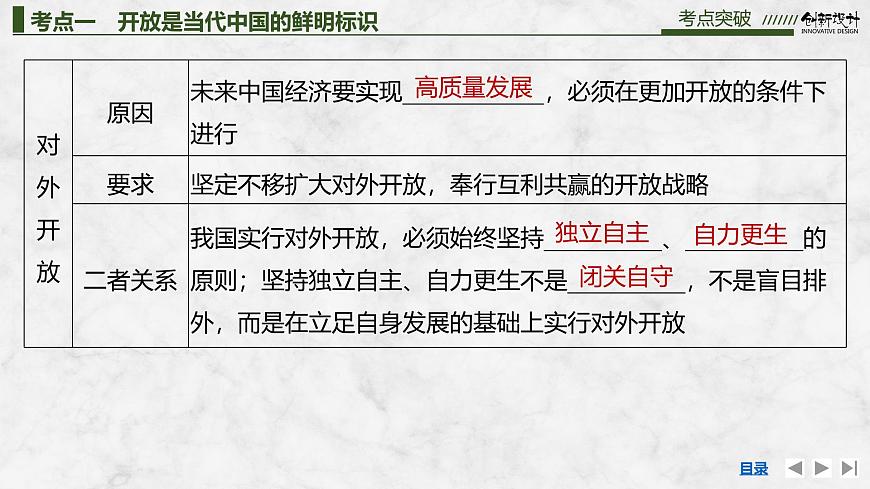 2026届高三政治高考总复习创新设计课件复习讲义第二十八课 经济全球化 第2课时 经济全球化与中国（含综合探究）第7页