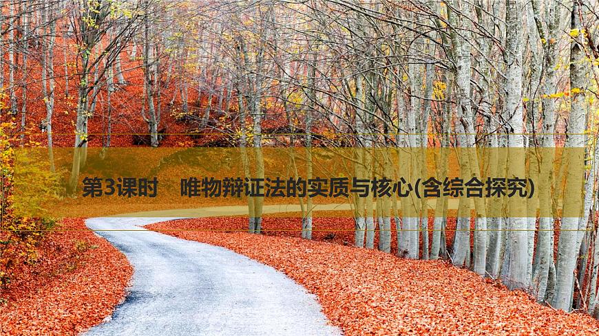 2026届高三政治高考总复习创新设计课件复习讲义第十九课 把握世界的规律 第3课时 唯物辩证法的实质与核心（含综合探究）第1页