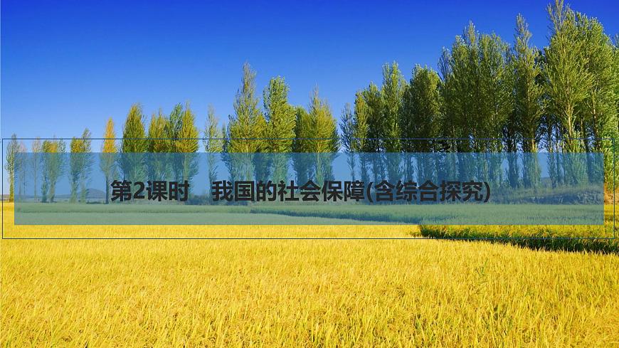 2026届高三政治高考总复习创新设计课件复习讲义第八课 我国的个人收入分配与社会保障 第2课时 我国的社会保障第1页