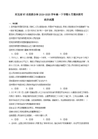 河北省NT20名校联合体2024-2025学年高一下学期期末考试政治试卷（Word版附答案）