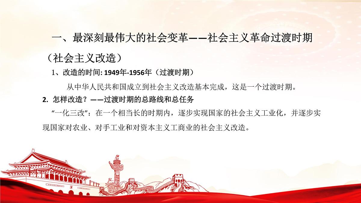 2.2社会主义制度在中国确立 课件高中政治统编版必修一中国特色社会主义第6页