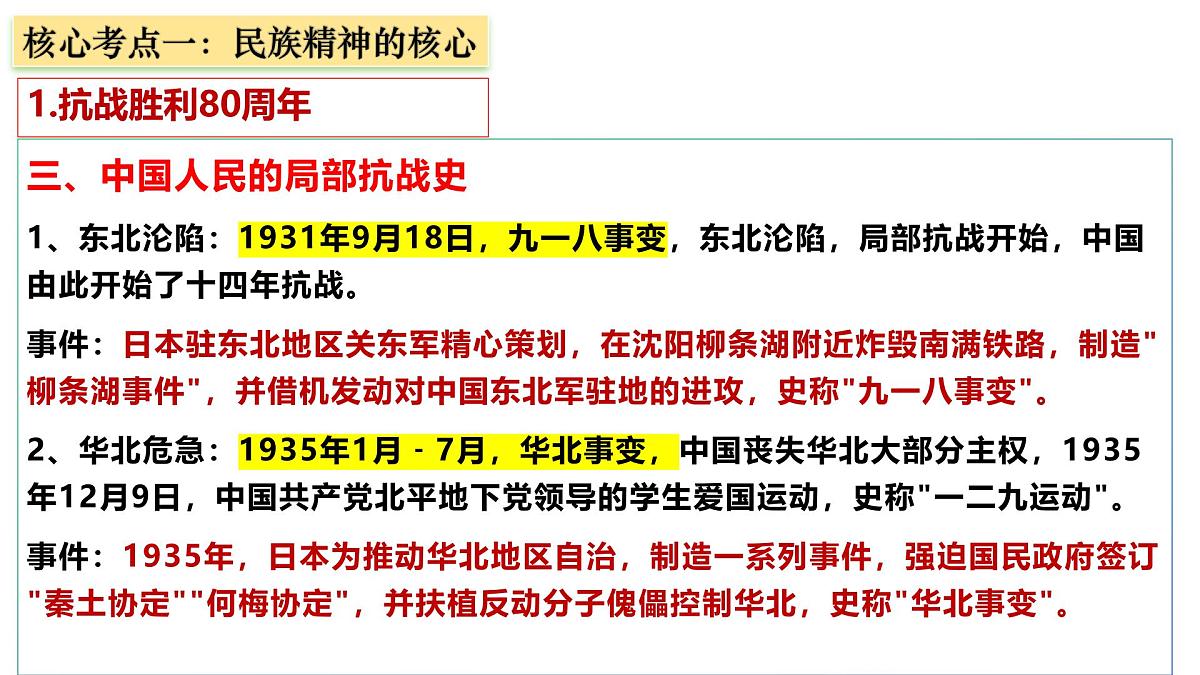 抗日精神时代解码：从民族精神传承到文化自信筑牢——纪念抗日战争胜利80周年-2026年高考政治时政热点素材讲练 课件第6页