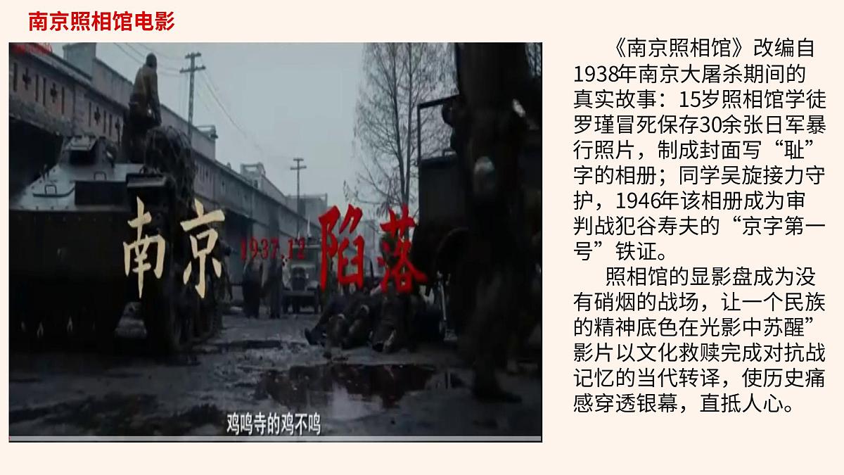 传播抗战作品，正确还原历史——纪念抗日战争胜利80周年-2026年高考政治时政热点素材讲练 课件第8页