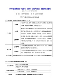 2026届高考政治一轮复习：必修三《政治与法治》全册知识点提纲 学案