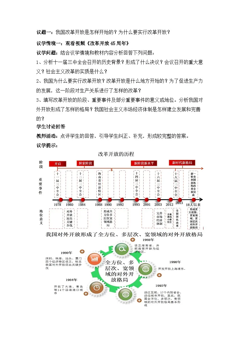 3.1伟大的改革开放（教学设计）-2025-2026学年高一政治上学期课件+教学设计+练习(统编版必修1)docx第3页