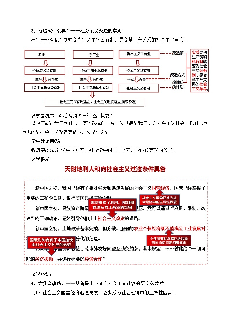 2.2社会主义制度在中国确立（教学设计）-2025-2026学年高一政治上学期课件+教学设计+练习(统编版必修1)第3页