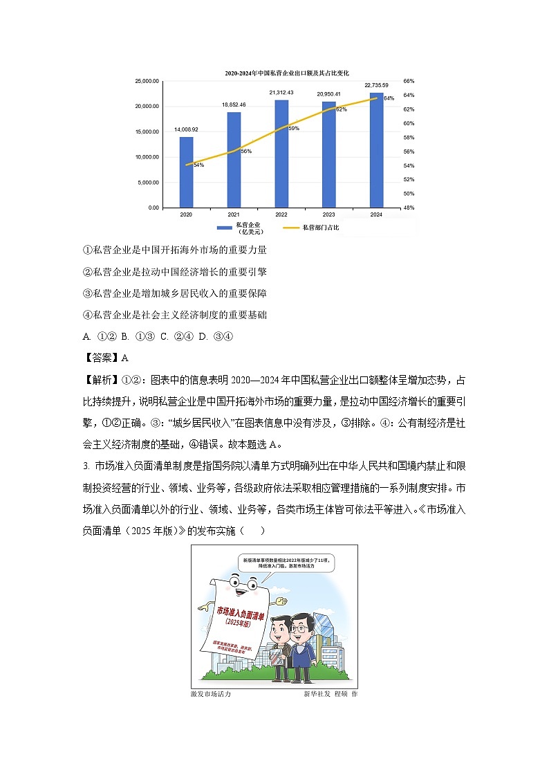 辽宁省点石联考2025-2026学年高二上学期开学考试政治政治试卷（解析版）第2页