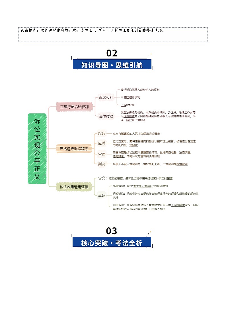 第10课 诉讼实现公平正义（复习讲义）（解析版）（全国通用）第3页