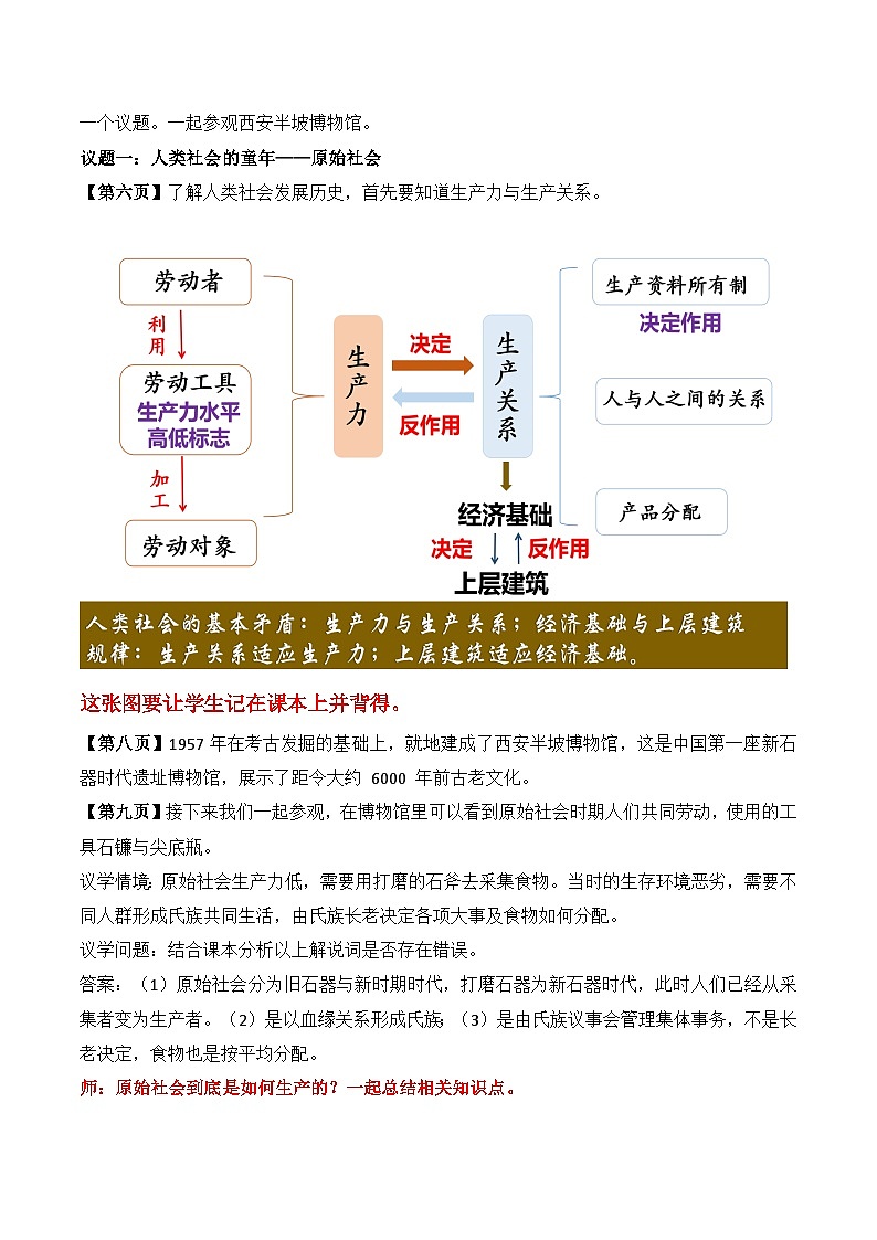 1.1 原始社会的解体和阶级社会的演进（第1课时） 教案2025-2026学年高中政治必修一 中国特色社会主义 统编版第2页