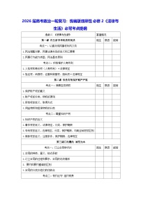 2026届高考政治一轮复习：统编版选择性必修2《法律与生活》必背考点提纲 讲义