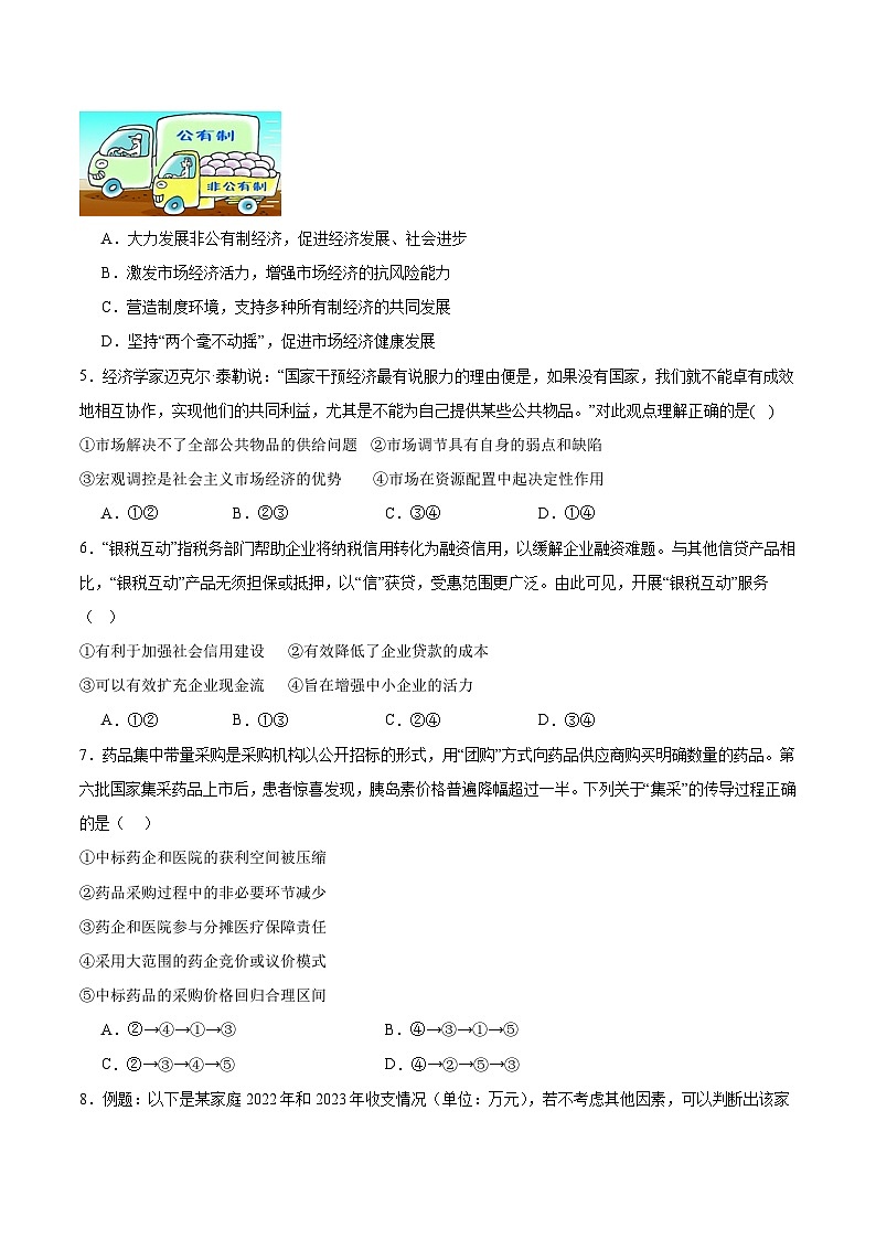 江西省宜春市重点高中2026届高三上学期开学考试 政治试卷（含答案）第2页