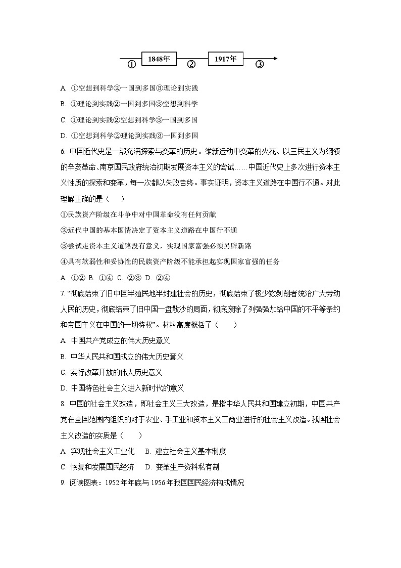 天津市红桥区2025-2026学年高一上学期期中考试政治政治试卷（学生版）第2页