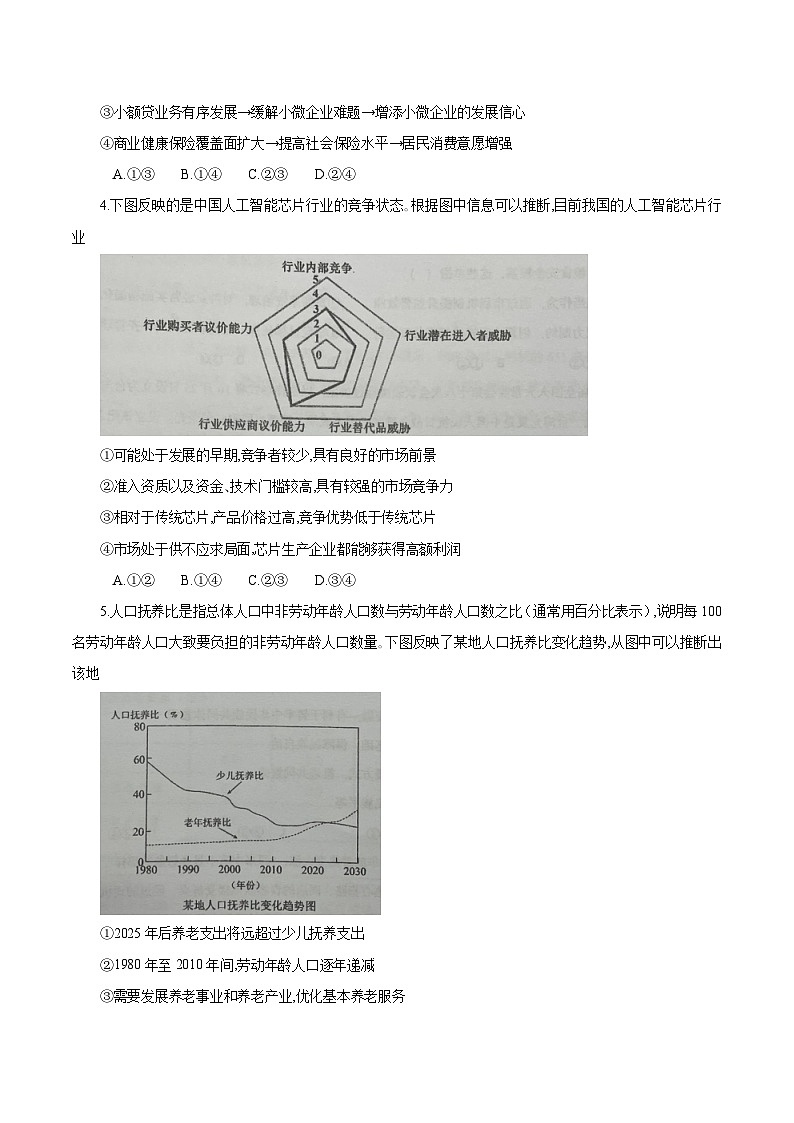 重庆市四川外国语大学附属外国语学校2026届高三上学期12月月考 政治试卷(含答案）第2页