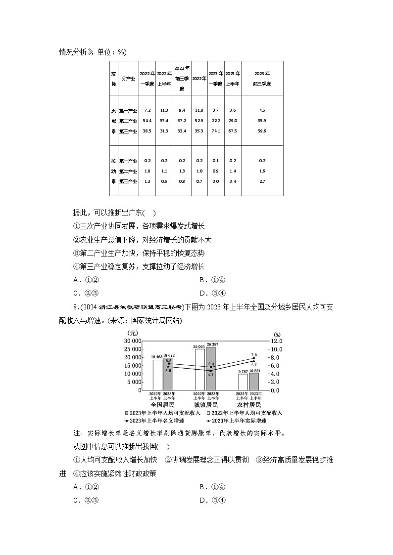 高一政治（统编版必修二）试题单元检测（二）经济发展与社会进步（Word版附解析）第3页