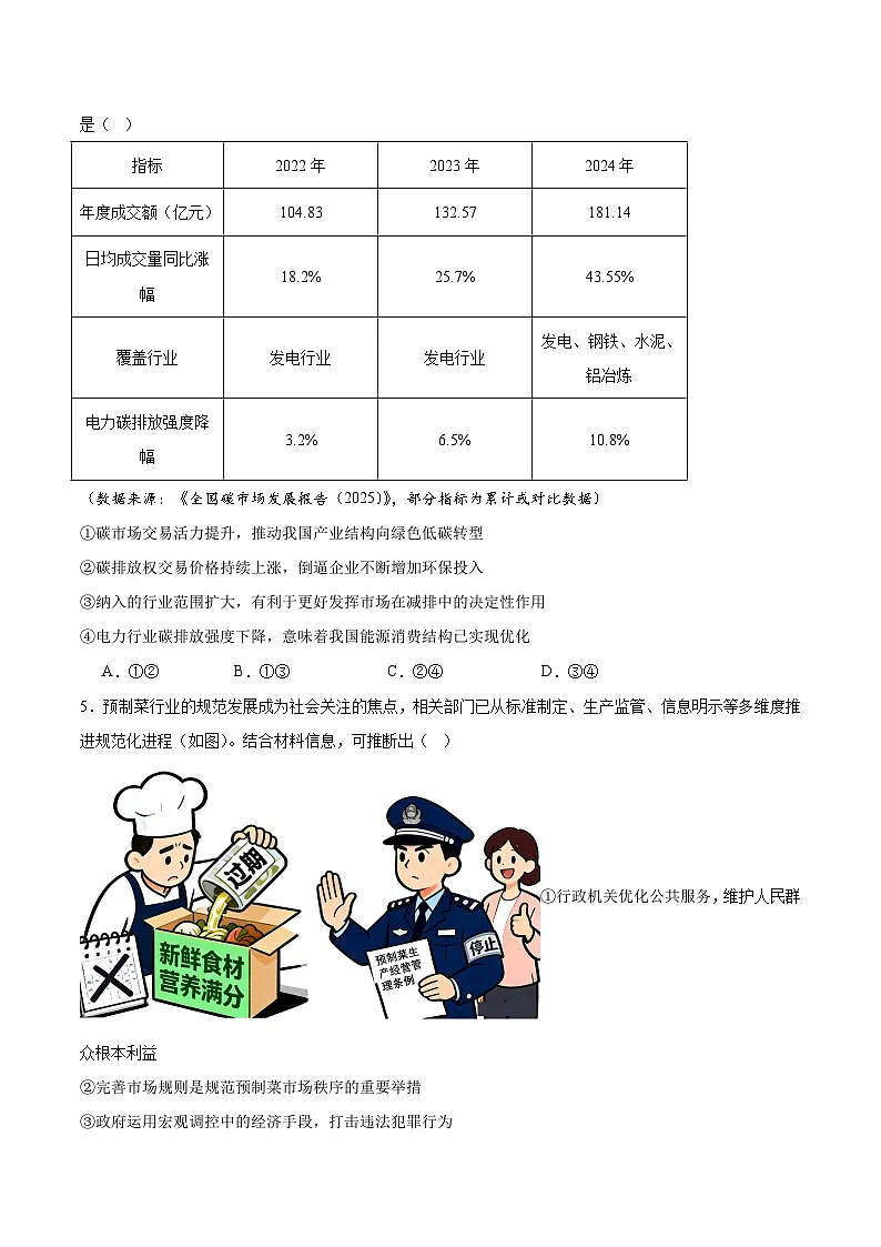 辽宁省名校联盟2026届高三上学期12月份联合考试 政治试卷（含答案）第2页