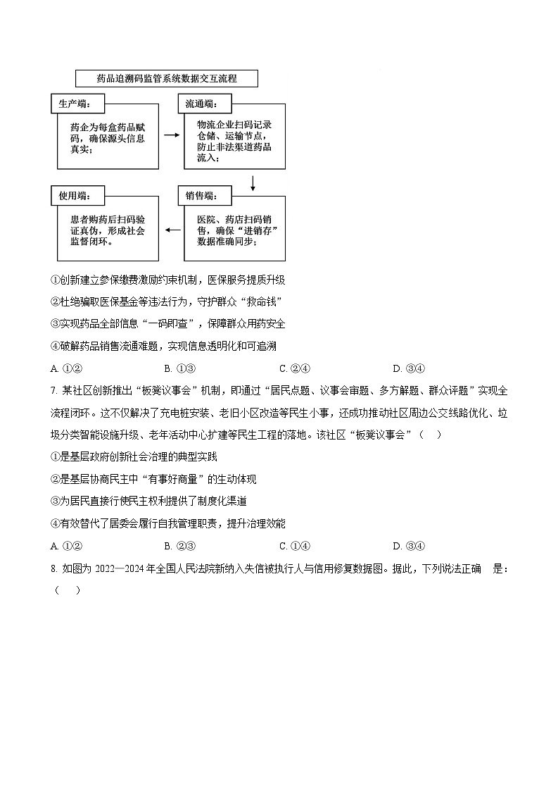 辽宁省葫芦岛市2025-2026学年高三上学期1月期末考试政治试题第3页
