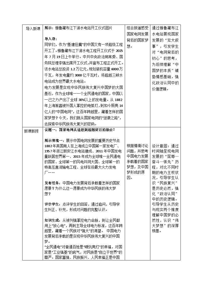 4.2《实现中华民族伟大复兴的中国梦》教案 统编版高中政治必修一中国特色社会主义第2页