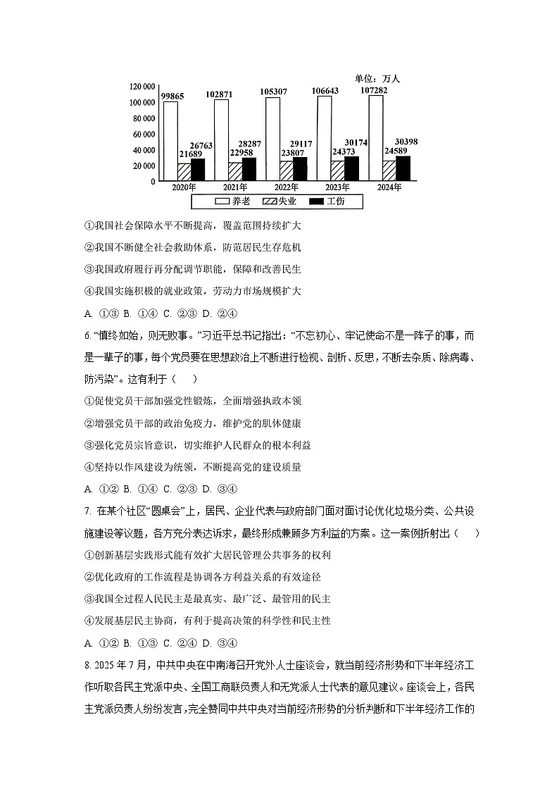 【政治】辽宁省名校联盟2025-2026学年高三上学期1月期末考试试题（学生版）第3页